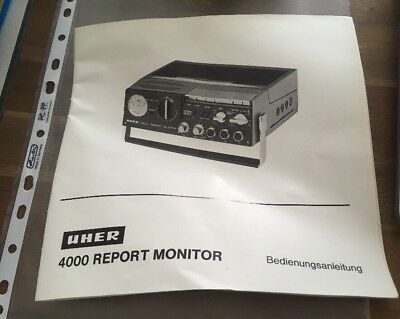 uher 4000 report monitor manual